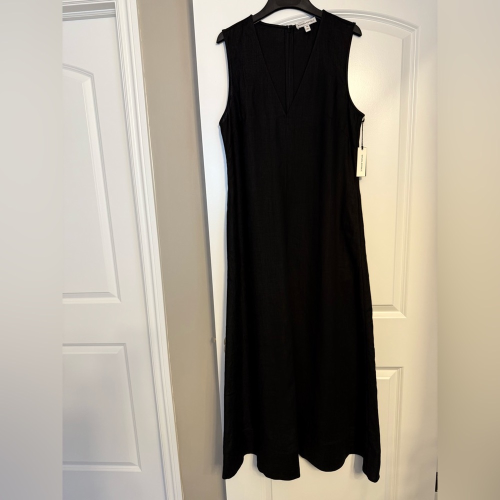 BANANA REPUBLIC Linen V-Neck Maxi Dress NWT - M - Picture 9 of 16